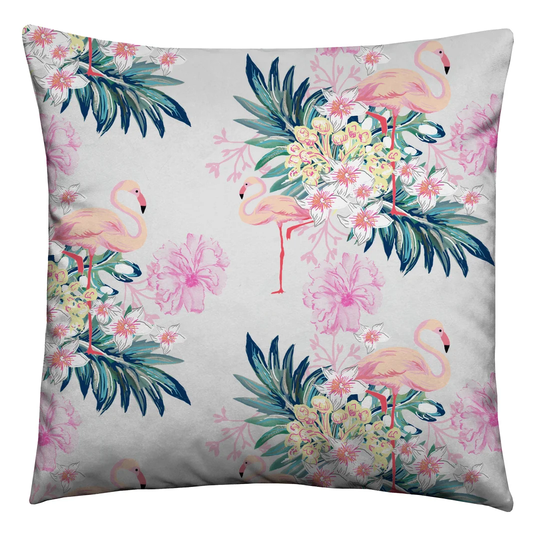 Chaidez Pastel Flamingos Cushion