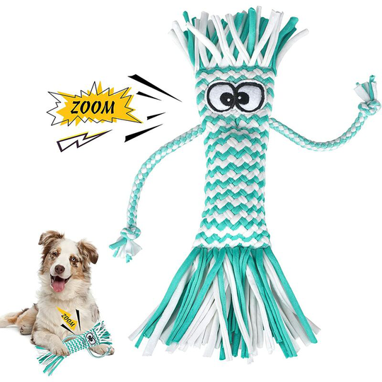 Squeaky Dog Toy - Interactive Soft Dog Toys Against Boredom, Puppy Toy Cleaning Teeth, Training Toys for Small and Medium Dogs
