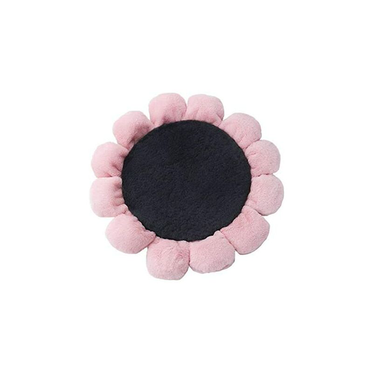 Pet Bed Flower Shaped Plush Cat Bed Warm Cat Nest Soft Puppy Cushion Cat Basket Round Bed