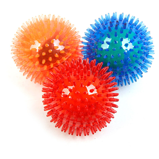 Betterlifegb - Durable Pet Puppy Dog Squeaky Chew Ball Toys, Bite Resistant Non-Toxic Soft Natural tpr Rubber, Dog Pet Chew Tooth Cleaning Ring
