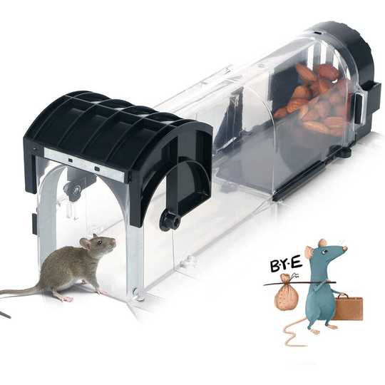 Heguyey - Live Mouse Trap, Animal Friendly Live Mouse Trap Easy To Use Reusable and Hygienic Mouse Trap Mouse, Mouse Trap