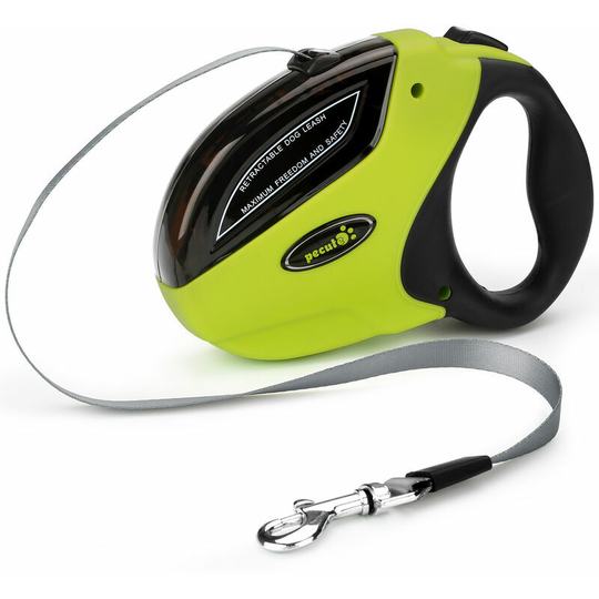 5m Retractable Dog Leash, Retractable Dog Leashes (Up to 50Kg), with Strong Nylon Tape, One Stop/Lock Button, Large Ergonomic Handle, for Small,