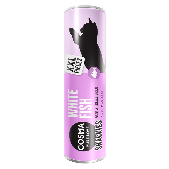 Cosma Snackies Cat Treats - Special Price!* - XXL - White Fish (18g)