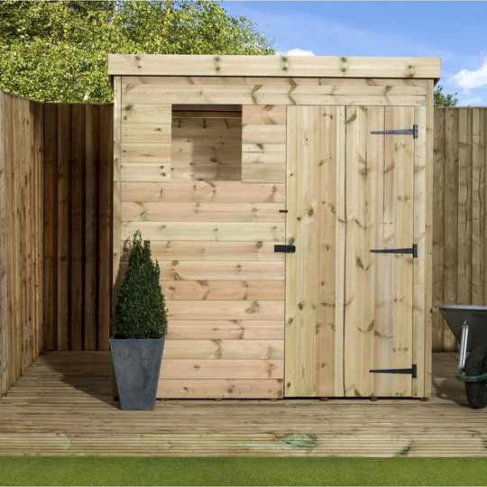 6 Ft. W x 3 Ft. D Shiplap Pent Wooden Shed