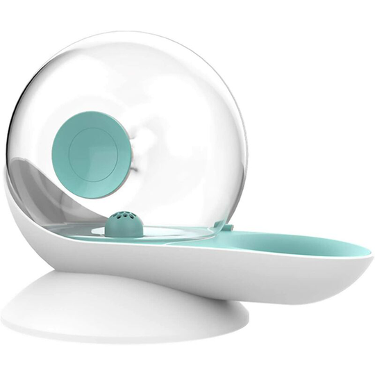 Echoo - Cat Water Fountain 2.8L Snail Bubbles Automatic Water Dispenser Large Cat Bowl No Electricity-Green