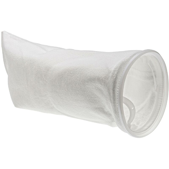vhbw Universal Filter Sock for Aquariums, Pools, Skimmers - Filter Bag, Polyethylene, 18 x 45 cm, 100 micrometre, White