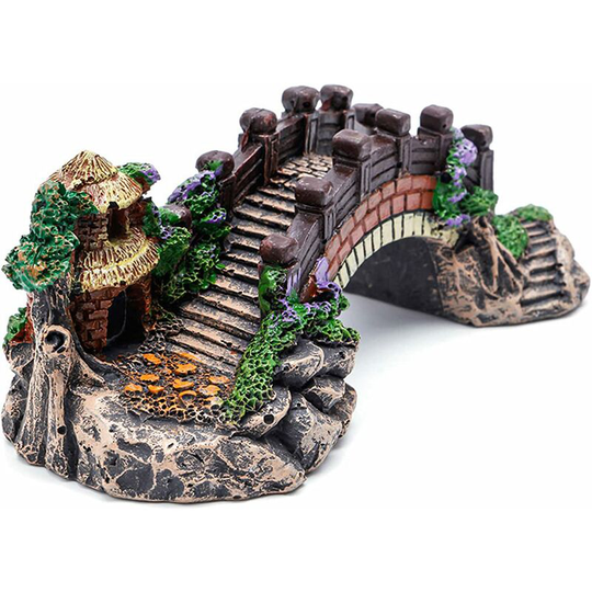 Aquarium Decoration Fish Tank Bridge Artificial Fish Tank Resin Arch Bridge Fish Tank Bridge Ornamen