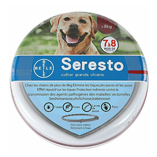 Dog - Anti-Flea and Anti-Tick Collar for Large Dogs - 8KG And More