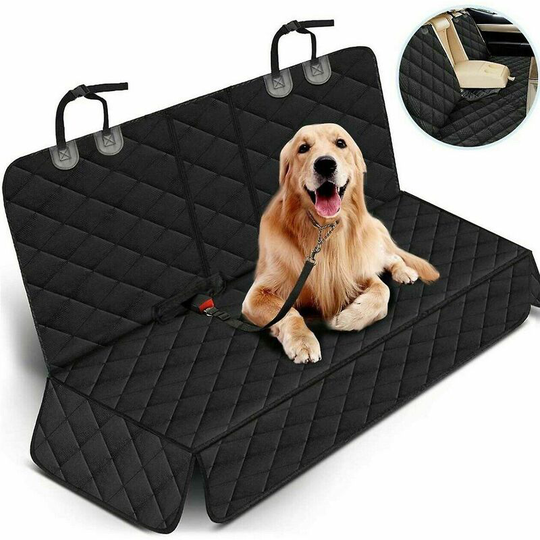 Pet Car Seat Cover Dog Back Seat Cover Car Seat Protector Waterproof Scratch Mud Guard Black Trim