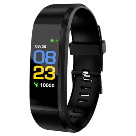 0.96-inch Touchscreen Smart Bracelet Sports Watch Waterproof Support Movement Track Heart Rate Blood Oxygen Monitor Information Push Black,Black