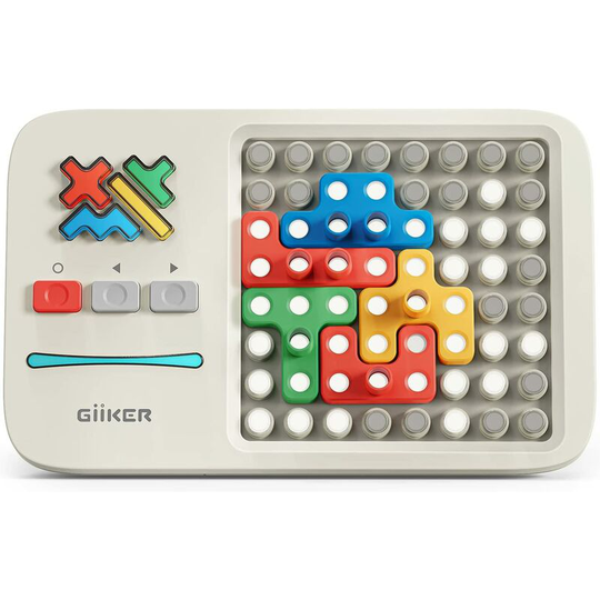 Joorrt - Super Blocks Puzzle Game, 1000+ Leveled Up Electronic Brain Game for Kids Boys and Girls, Handheld Brain Teaser Puzzle Travel Game,