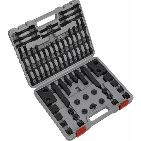 58 Piece Clamping Kit - T-Nuts & Screws - Fits Most Drilling & Milling Machines