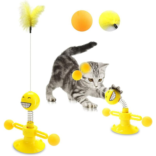 Feather Toys Indoor Interactive Cat Toy, Cat Toy Ball, Cat Toy Feathers, Interactive Cat Toys