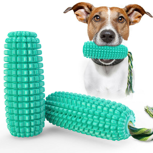 Dog Chew Toys for Aggressive Chewers, Indestructible Tough Durable Squeaky Interactive Dog Toys, Puppy Teeth Chew Corn Stick Toy for Small Meduium