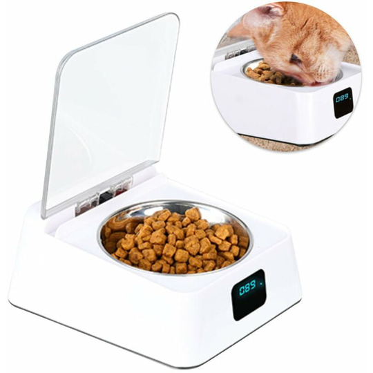 Automatic Induction Dog Bowl Stainless Steel Pet Induction Feeder Infrared Induction Cat Feeder USB Charging Automatic Sensing Feeder for Dogs