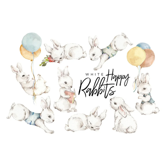 Happy Rabbits Wonderland Wall Sticker