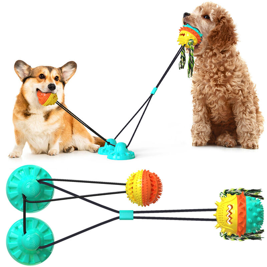 Superseller - Dog Toys for Aggressive Chewers Large Breed Interactive Dog Toys Indestructible Dog Chew Toy for Aggressive Chewers Suction Cup Dog Toy