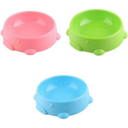 3PcsAnt-proof dog bowl for dogs and cats, round plastic waterer, dish waterer