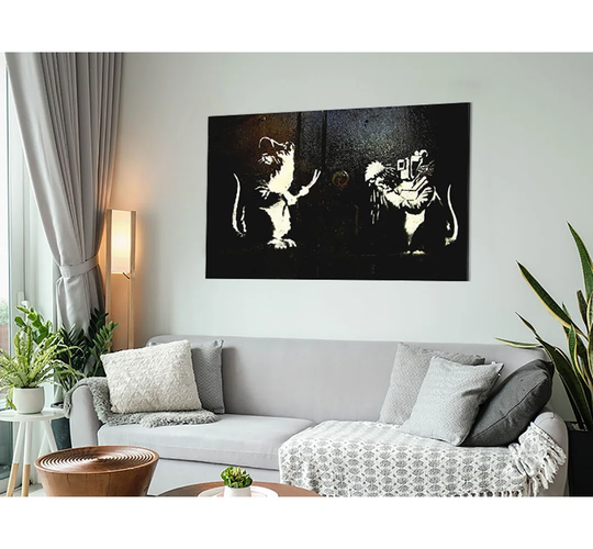 Crooked Rats - Unframed Graphic Art on Metal