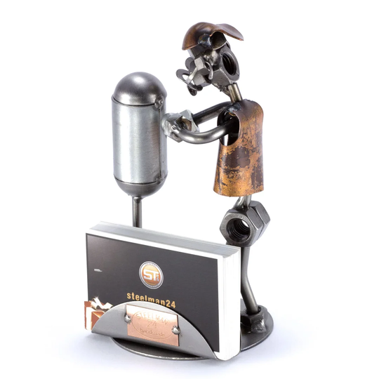 Boxer with Sandbag Vistenkarten Holder Screw Man