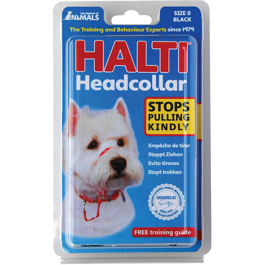 Halti Comfort Steering Bite Stopping Head Control Collar (2) (Black) - Black