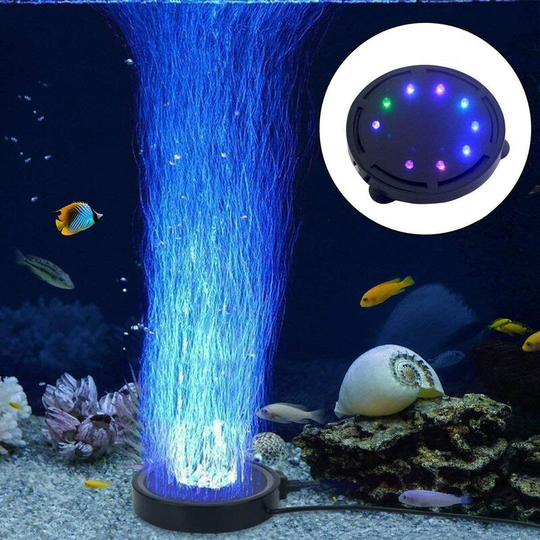 Aquarium Bubble Lamp with led Air Pump for Turtle Decoration - Langray