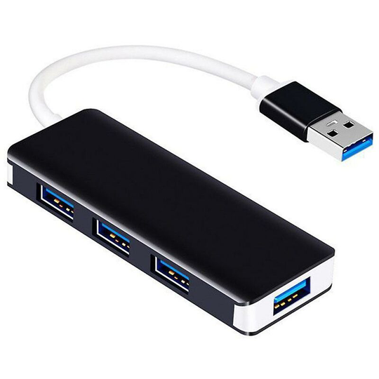 Usb 3.0 Hub 4 Port Ultra Slim Extra Light Aluminum Usb Hub Compatible With Mac