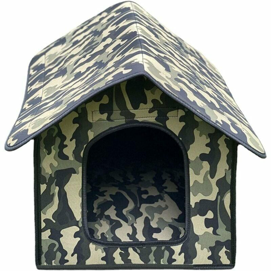 Outdoor Pet Tent, Waterproof eva Composite Cat Shelter, Deformation-free Cat Villa Condo, Foldable Dog Cat Cage, Cat Houses-M