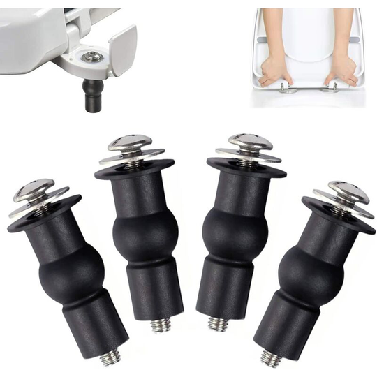 Pieces Toilet Bowl Fixing, Toilet Seat Hinge Fixings, Toilet Seat, Hinge Screw, Expandable Rubber Screw Fixing,