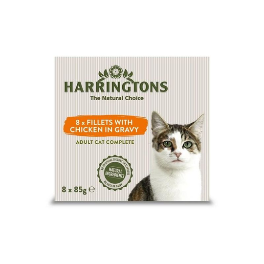 Complete Wet Chicken In Gravy Cat Food (8 x 85g) (One Size) (May Vary) - May Vary - Harringtons