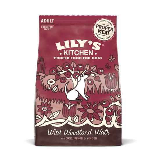 Lily's Kitchen Adult Dry Dog Food - Duck, Salmon & Venison - Economy Pack: 2 x 12kg