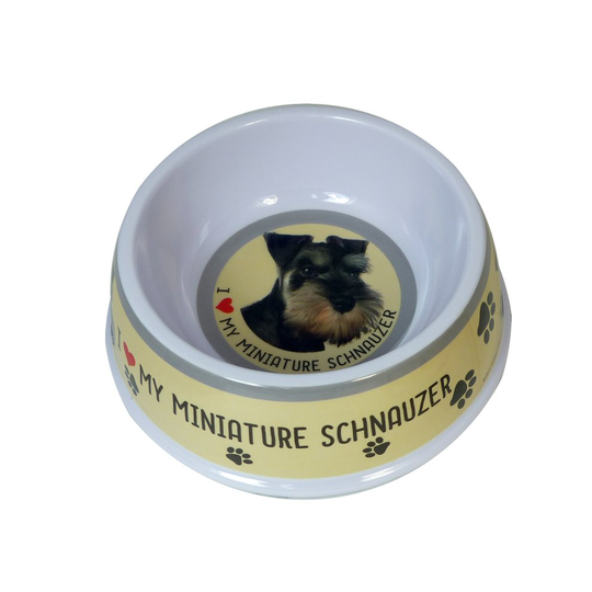 Miniature Schnauzer Dog Bowl | Miniature Schnauzer Dog Dish