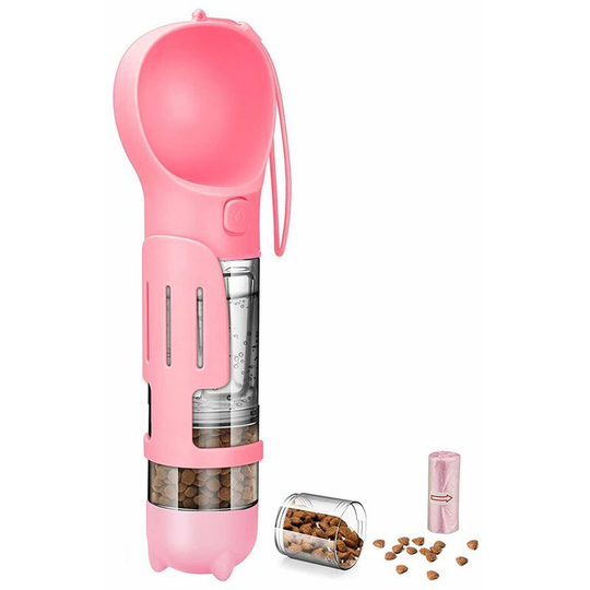 Dog Water Bottle Portable Leak Proof Dog Water Dispenser with Drinking and Feeding Function Lightweight Pet Water Dispenser for Walking and Travel