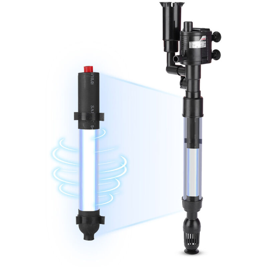 Aquarium Water Pump Submersible Pump UV Sterilization Oil Absorption Quiet Oxygenation Pumping Filter Aquarium Water Pump (XL-560 UV7)