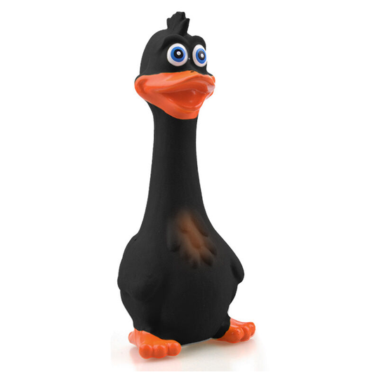 Squeak for Dogs, Squeak for Dogs, Interactive Latex Toys, Chew Toys for Small, Medium and Large Dogs, 2 Pack Toucan Black