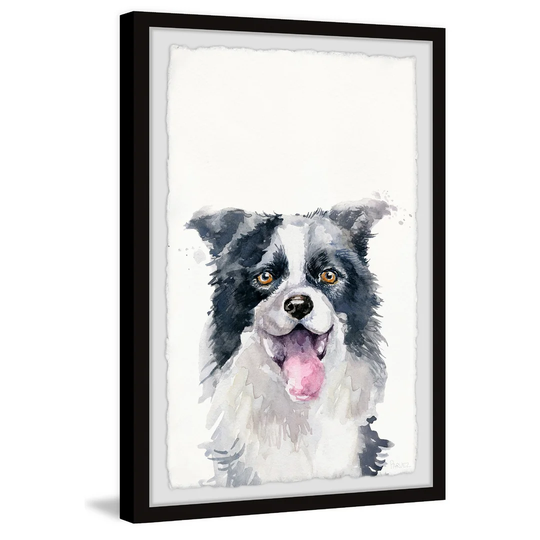 'Delighted Puppy' by Parvez Taj Framed Painting