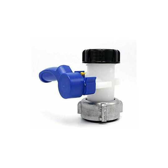 Qersta - Butterfly Valve ND50 ibc Water Tank with Plastic Floating Nut 62mm Replacement S60x6 for Tank Tank 1000 liters ibc (Plastic 62mm)