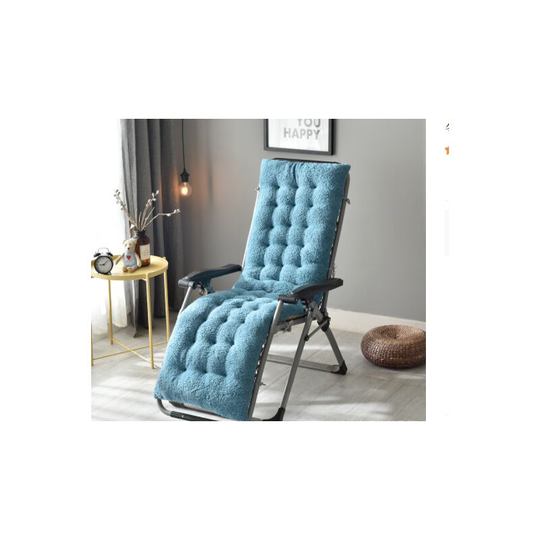 Benobby Kids - Winter Recliner Cushion, Rocking Chair Cushion Non-slip Thick Female Cushion ,Bamboo Rattan Back Cushion (color: Duck blue, 1 piece,