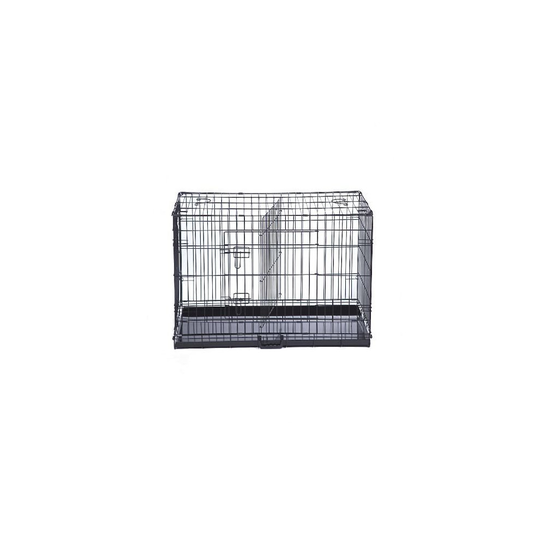 (X-Large, Black) Lockable Dog Cage With Removable Divider | Puppy Crate