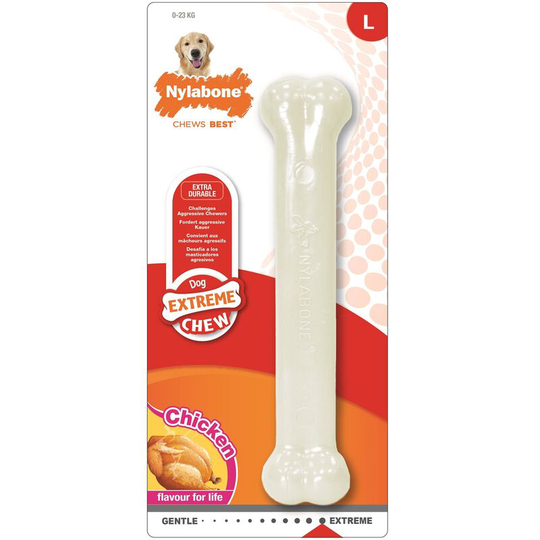Durabone Chicken Dog Chew Toy (xs) (White) - White - Nylabone