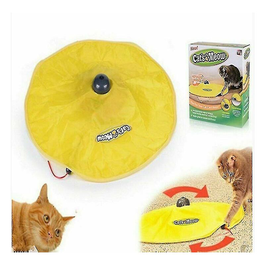 FVO - Motorized Rotating Toy Mouse Wand Tail Pet Indoor Exercise
