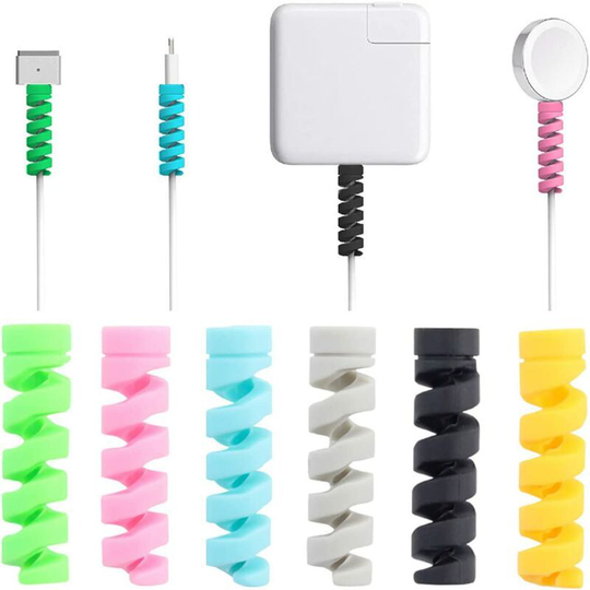 16pcs iPhone Cable Protector Android Cable Protector Data Line Protector Phone Charger Cable Saver For MacBook usb Earphone Random Color - Langray