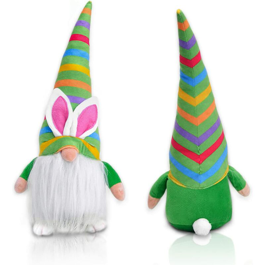 Litzee - Easter gnome, Easter bunny doll decoration, Easter bunny gnomes, Easter plush dolls for rabbits, Easter bunny dolls, handmade, crafts, gnome
