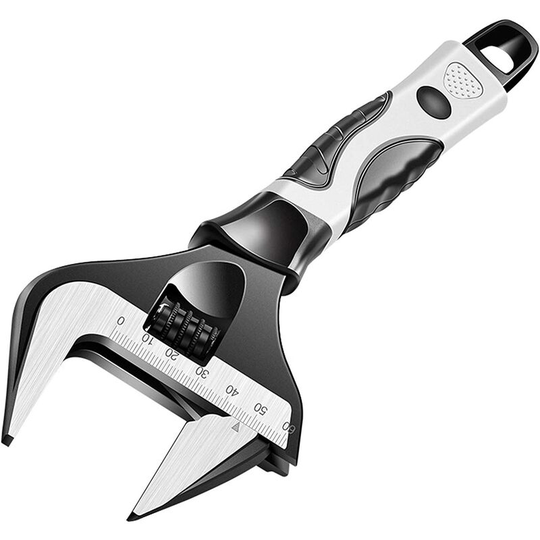 Wrenches Nut Wrench Bathroom Wrench Household Adjustable Large Open Wrench Plumbing Repair Tool (8 inch)