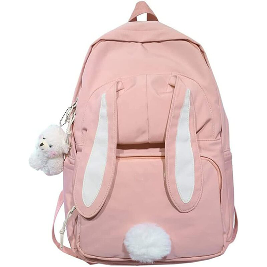Rabbit backpack, rabbit school backpack, rabbit backpack for girls, rabbit backpack for school (C-Pink)