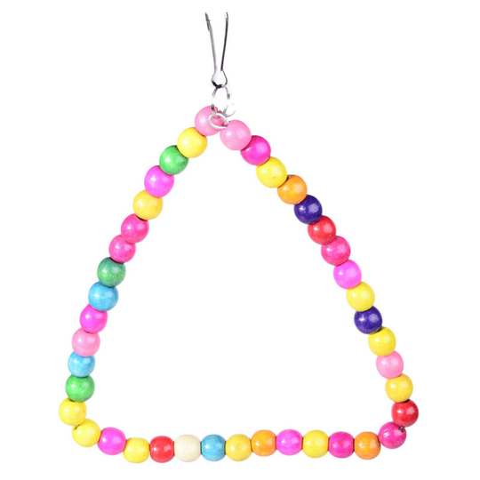 Colorful Rope Triangular Swing for 18CM Parrot Cage