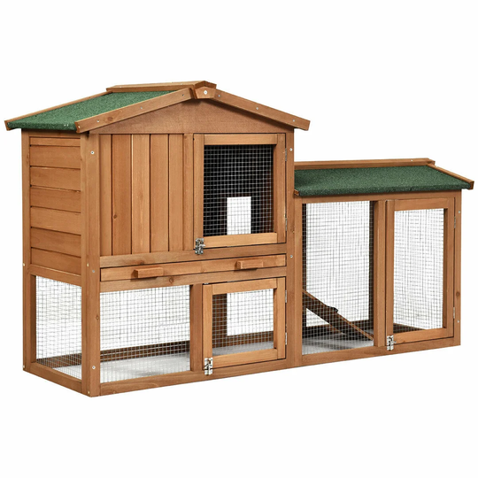 Indira Weather Resistant Rabbit Hutch with Ramp