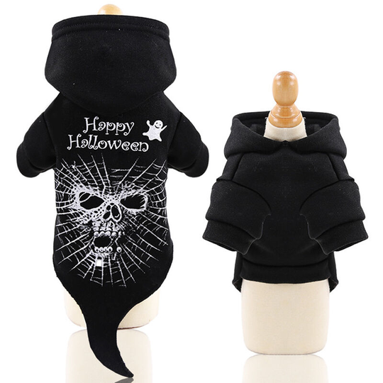 Halloween Style Pet Dog Clothes Soft Warm Autumn Winter Puppy Coat Pet Clothing Cosplay Costumes (Style 3-S)