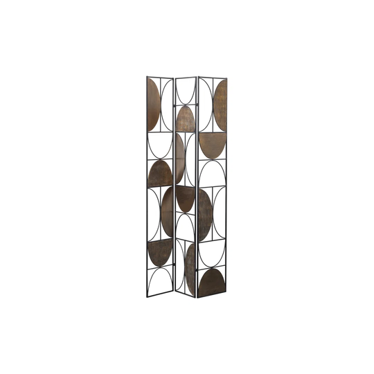 Passage Room Divider Metal Antique Brass/Black