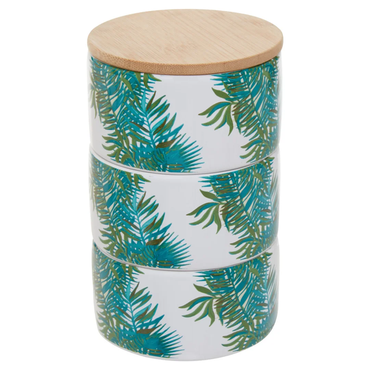 Winter Palm Stackable Kitchen Canister